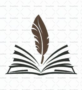 Offenes Buch und Feder